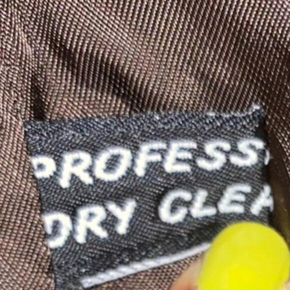 Yves Saint Laurent Brown Wool Pinstripe Single Breasted Blazer Jacket size 42 - Picture 9 of 10